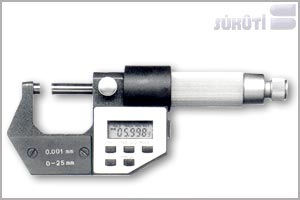 Elektronik ve mekanik Mikrometre